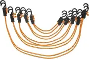 Kotap All-Purpose Adjustable Bungee Cords with Hooks, 10 Count