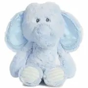 New Aurora Baby Infant Blue Elephant Huggie Stuffed Plush Crinkle Animal