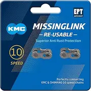 KMC Unisex's 10 Speed EPT MissingLink Joining Link, Dark Silver, 2 Pairs