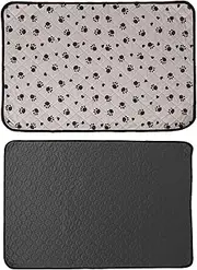 Ungtyb Dog Pee Pads - Cat Training Mat,28x20 Inches Reusable Quick Drying Non-Slip Absorbent Waterproof Washable for Cats Dogs Kennel Crate Puppy