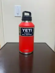 Yeti Rambler 64oz Bottle Rescue Red - New!!! Free Shipping