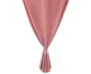 Stick-on Curtain Bedroom Living Room Blockout Drape Blind Home Window Decor-Pink
