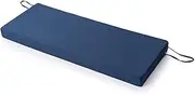 Outdoor Bench Cushion Cover 45 x 18 x 3 inch, Waterproof UV Protection Patio Covers Replacement with Zipper for Swing Loveseat Furniture, 1 Pack, Cover Only, Navy Blue