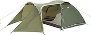 Family Tents with Divider, Lightweight Waterproof Camping Tent with Footprint Easy Set Up Cabin Tent for Hiking, Backpacking, Traveling