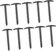 SUPVOX 10Pcs High Strength Nylon Tent Stakes Portable Ground Fixators for Camping Hiking Outdoor Use Lightweight Spiral Design for Secure Ground Anchoring