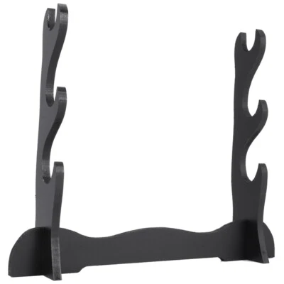 3Tier Samurai Sword Katana Holder Stand Bracket Rack Display Black F3D1 F3D1