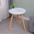 Small Sofa Side Round Simple Home Furniture Coffee Table Bedside Shelf Table