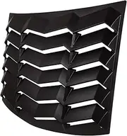 ABS Rear Window Windshiled Louver Sun Shade Cover Matte Black in GT Style Compatible for Chevrolet Camaro 2010-2015