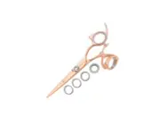 Sharkfin Shears Professional Right Handed Super Swivel ROSE GOLD 6.25" Scissors