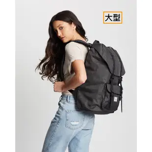 Herschel Supply Little America 大型 灰黑 灰 橡膠帶 筆電層 大容量 帆布 後背包 現貨