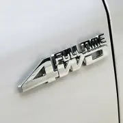 1 Pcs 4WD Full TIME Emblem 3D Metal Decal Fit for Off Road SUV Auto Truck,
