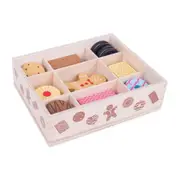 Bigjigs Toys Box Of Biscuits Wooden Toy Kids Interactive Pretend Play Set 3+