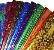 Wrapping Paper Metallic Holographic Metallic Gift Wrap Paper Gift Wrapping Sheets for Birthday Party Wedding Festival Decoration set of 50 Pcs (67x47 cm size)