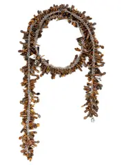 [Dries Van Noten] Dries Van Noten-Embroidered Scarf Gioielli Marrone-Donna OS