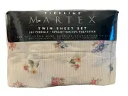 New Vintage Martex Twin Sheets Set True Fit Extra Deep Corners Floral Stripes
