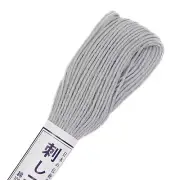 Olympus Sashiko Cotton Thread 22yd - Solid-Gray