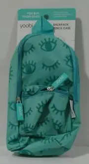 Yoobi Mini Backpack Pencil Case Aqua Chevron, NEW with tags