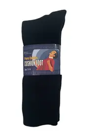 RIZZI Mens Black 6-11, 11-14 Aust Made Pure Cotton Cushion Foot Sport Work Socks
