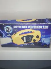 Stone River Gear Emergency Radio/Flashlight Hand Crank/Solar/Battery Works