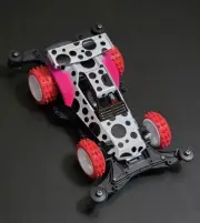 CUSTOM JUN HORNET INSPIRED TAMIYA 1/32 JR mini 4WD ON NEW RZ CHASSIS NEW BUILD 1