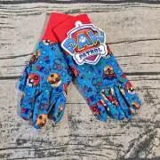 NWT Nickelodeon Paw Patrol Kids Garden Jersey Gloves Blue Unisex