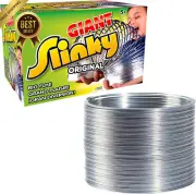Giant Metal Slinky Toy - Walking Spring Big Kids Fun Play