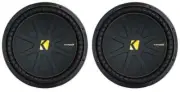 (2)Kicker 50CWCS154 CompC 15" Subwoofer SVC 4 ohm Car Audio Sub CWCS154 PAIR