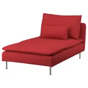 SÖDERHAMN chaise longue, Tonerud red