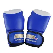 10 oz Punching Bag Boxing Gloves: Sparring, MMA, Muay Thai, Kickboxing: Blue