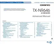 Onkyo TX-NR646 AV Receiver Manual Instructions User Guide Reprint