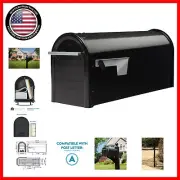 Classic Black Franklin Mailbox: USPS Approved with Timeless Design & Easy Mount