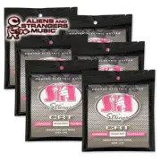 6 Sets! SIT Strings CS9544 Rock Light CRT Coated Electric Strings .0095-.044