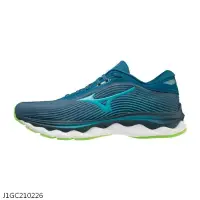 在飛比找博客來優惠-美津濃 MIZUNO WAVE SKY 5 男 跑步鞋 藍綠