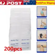 200X Alcohol Pad Antiseptic Skin Swab Wipe 75% Isopropyl Nail Cleansing Prep