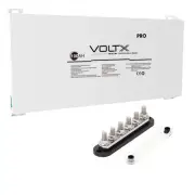 1* VoltX 12V 100Ah Lithium Battery LFP Blade 1* 6 GANG 300A M8 Bus Bar 12V Black