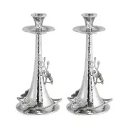 Michael Aram White Orchid Taper Candleholder, Set of 2