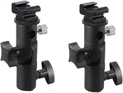 Mobestech DSLR Camera Flash Bracket Universal Flash Holder Stand Light Stand Bracket and Umbrella Mount