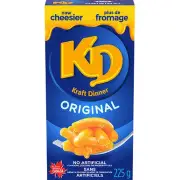 KD Kraft Dinner Original Macaroni & Cheese, 225g/7.9 oz.