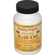 Healthy Origins Krill Oil Natural Vanilla Flavour 500mg 120 Soft Gels