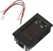 Luxshiny 1Pc Digital Voltmeter Ammeter Dual Display Tester for Automotive Electric Vehicles LCD Voltage Measurement Tool Reverse Connection Protection