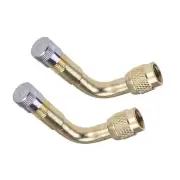 2 Pcs Air Stem Adapter Valve Extension Rod Motorcycle Tire Extender