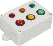 Qianly Traffic Light Mini Board with Switch for Educational Play, White