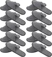 Foot Prevention 10 Pack Disposable Slippers Hotel Spa Use Lightweight Portable Universal Size