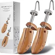 [WEST LIGHT] Shoe Stretcher Women,Pair of 4-Way Heavy Duty Beechwood Women's Shoe Stretcher,Stretches Length & Width,Strong Metal Construction Shoe Expander For Women,Shoe Stretchers For Women Size