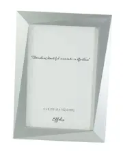 4x6 Picture Frame - Metallic Photo Frame, Tabletop Display, Modern Silver