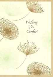 With Sympathy May Memories Comfort You Nature Gold Hallmark Greeting Card