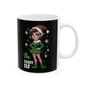 The Sassy Elf Ceramic Mug, (11oz, 15oz)
