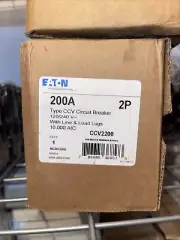 CCV2200 EATON CCV TYPE 2 POLE 200 AMP MAIN CIRCUIT BREAKER 120/240V