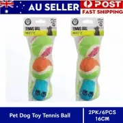2PK Pet Dog Toy Tennis Ball Play Throw Interactive Chew Fetch Bite Puppy Traning
