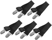 TOKIDNY 5pcs Adjustable Elastic Boot Straps for Motorcycle Elasticity Slip Pants Leg Clips Multi Purpose Leg Holders for Biker Boots Elegant Design for Secure Fit
